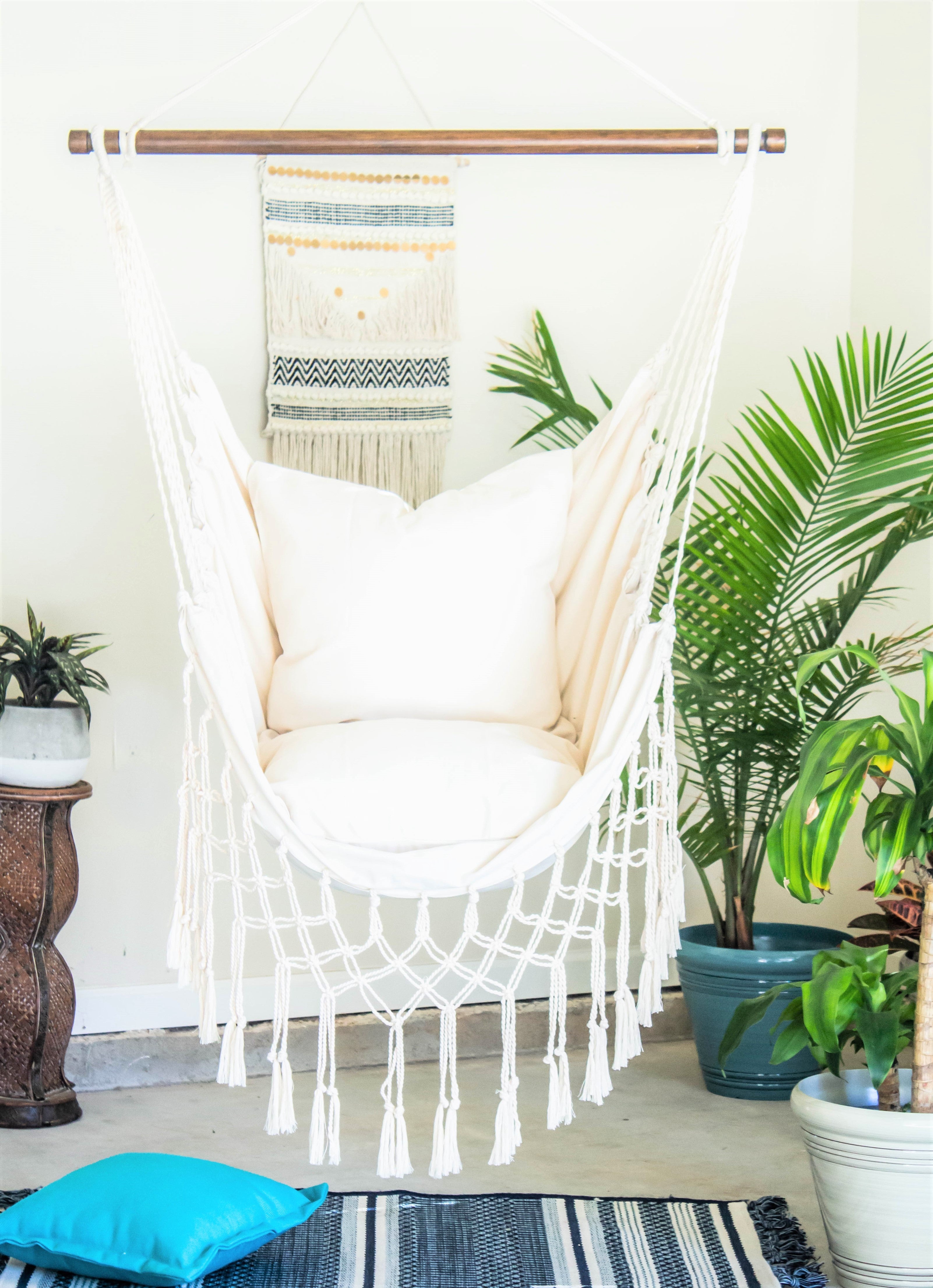 Hanging chair inside online house