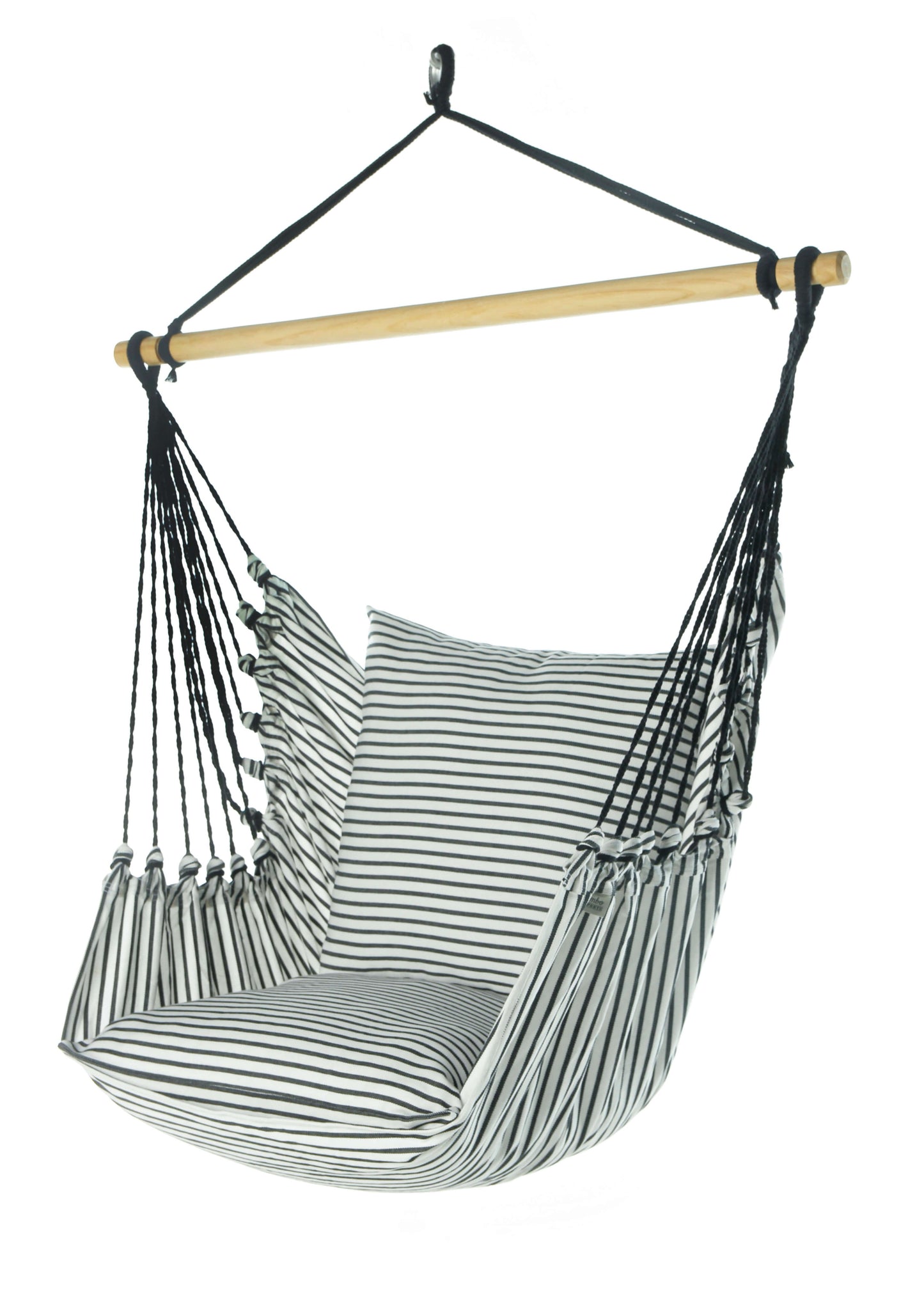 black and white hammock chair