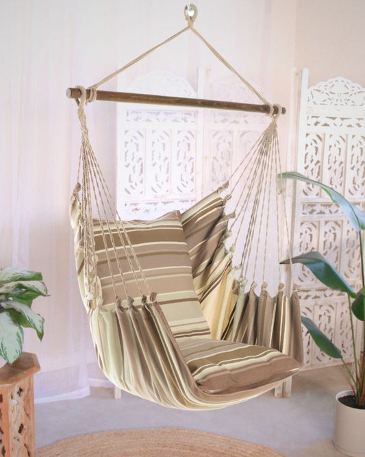 mocha brown hammock chair swing