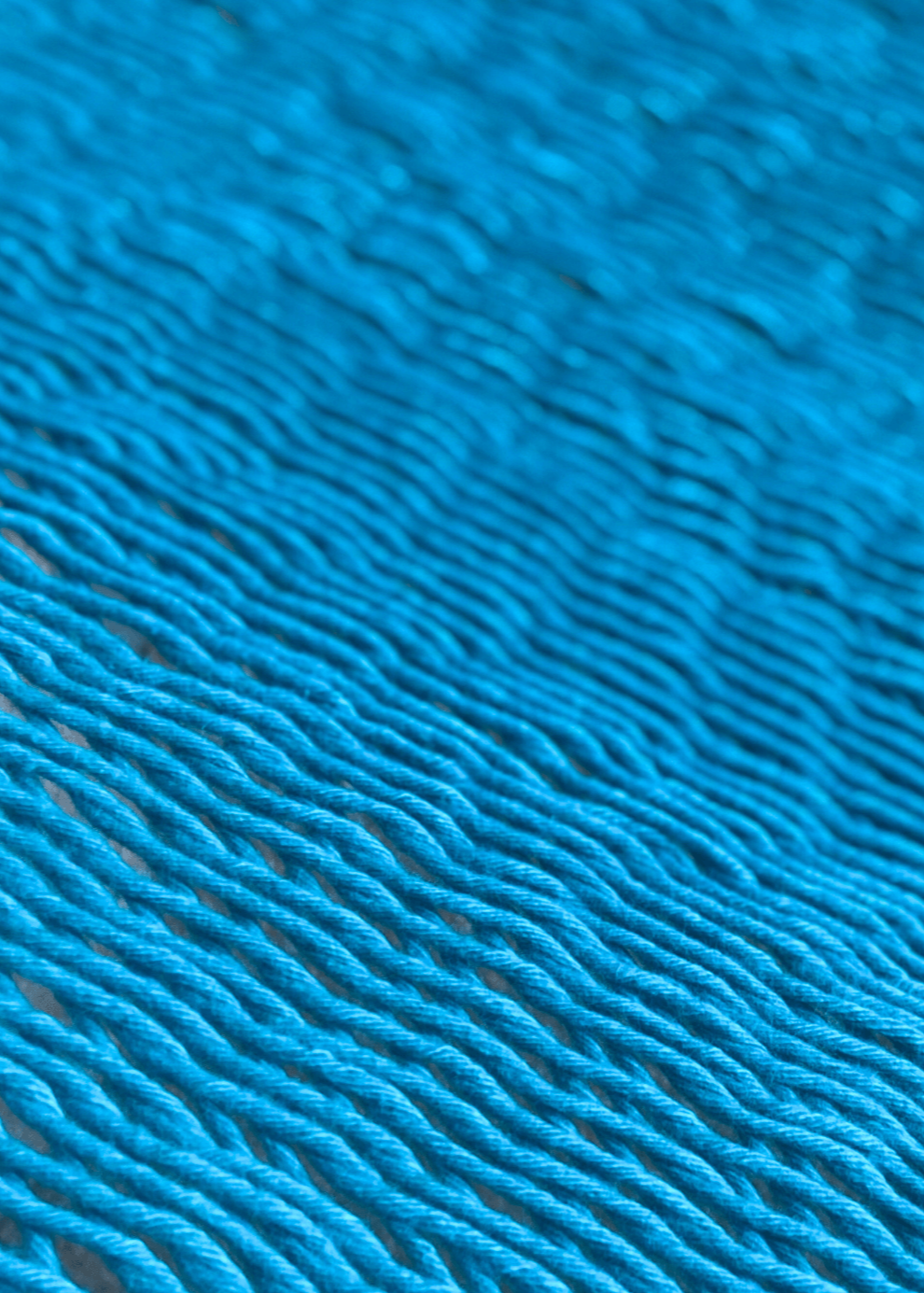 woven cotton blue hammock
