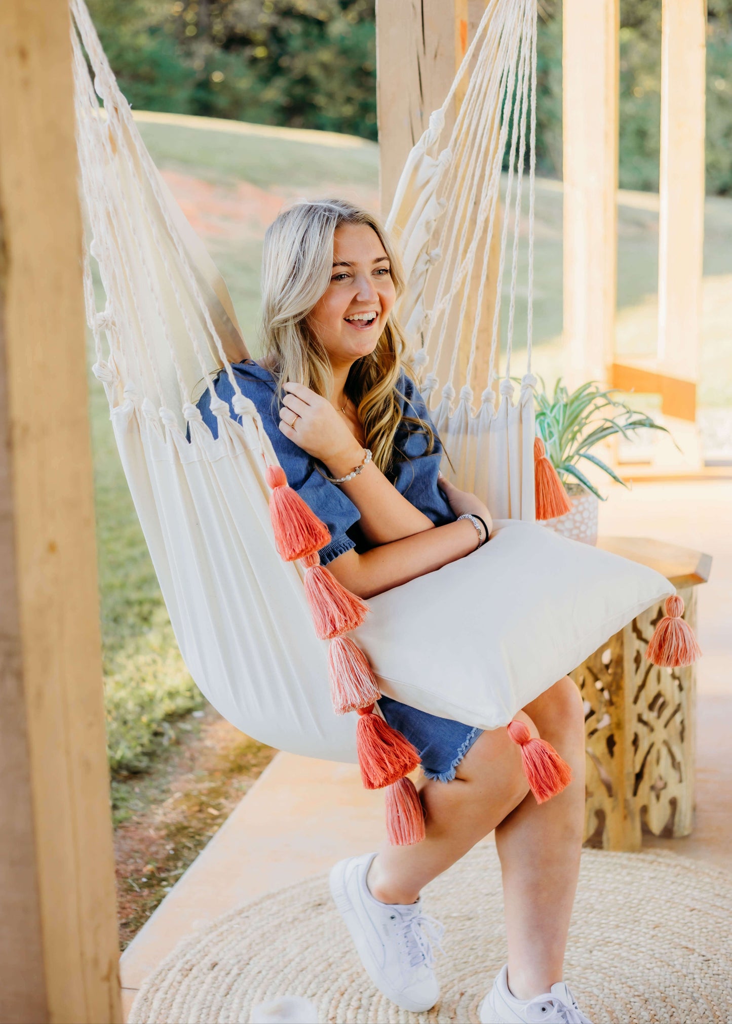Boho Hanging Hammock Chair Swing
For Bedroom