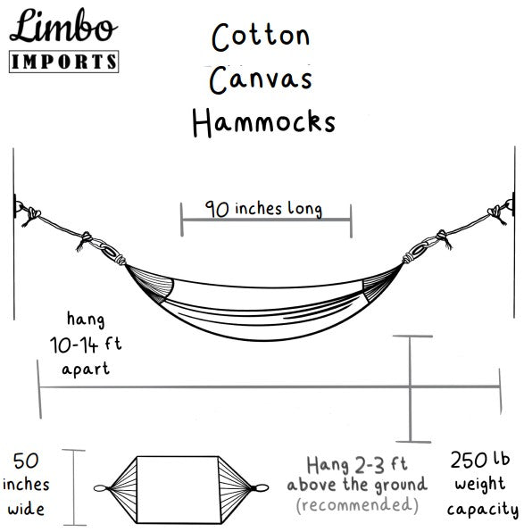backyard canvas hammock