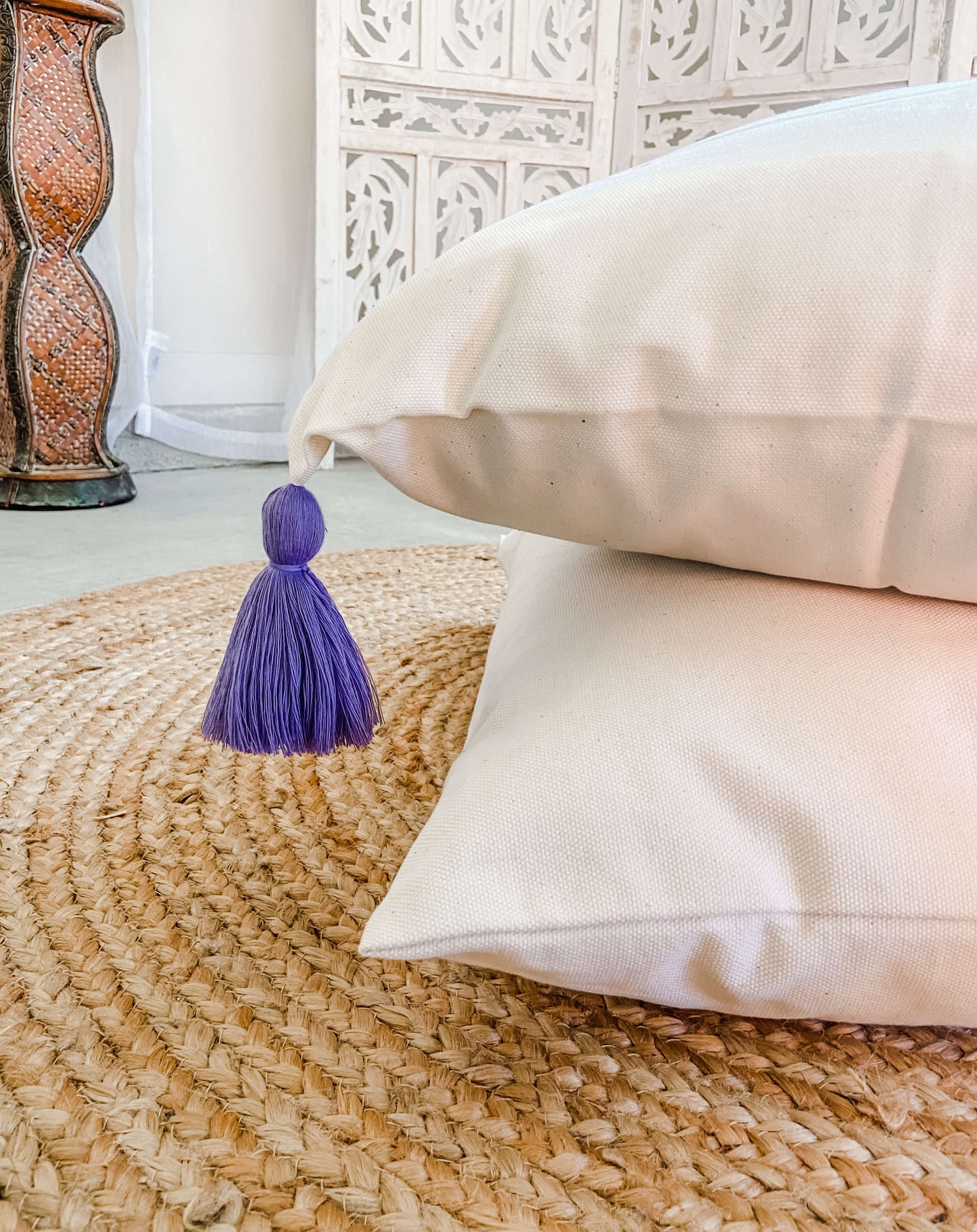 Purple Bedroom Hanging Chair Swing