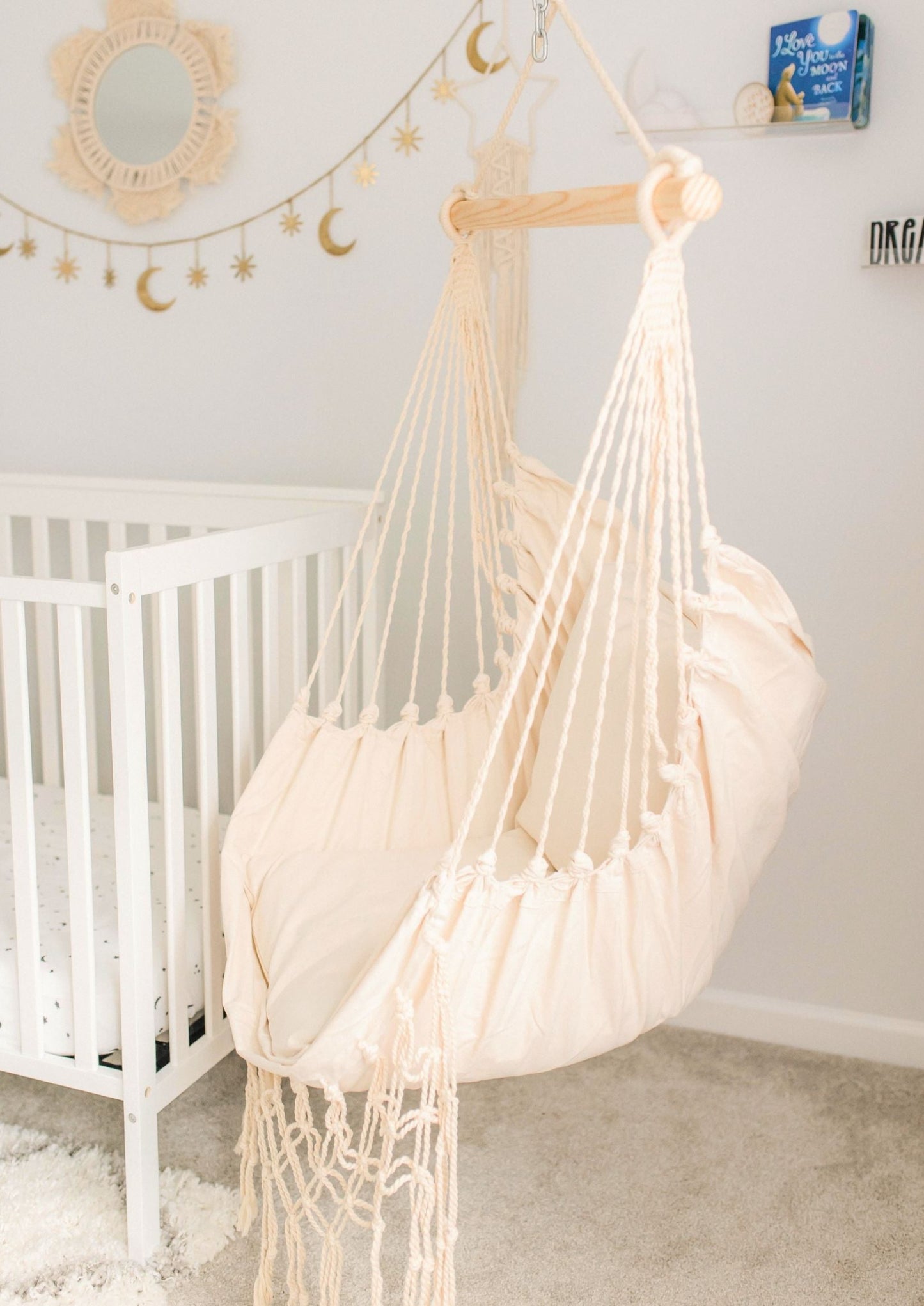 indoor macrame hammock chair swing