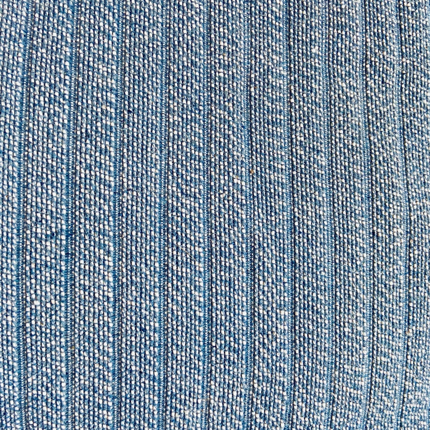 Striped Blue Jeans Denim Throw Pillow