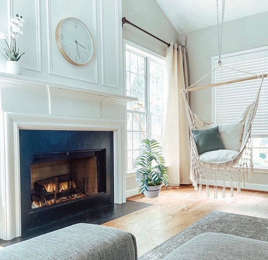 Refresh Your Space by Adding an Indoor Hanging Chair in an Empty Corner