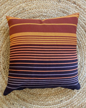 Striped Burnt Orange Pillow