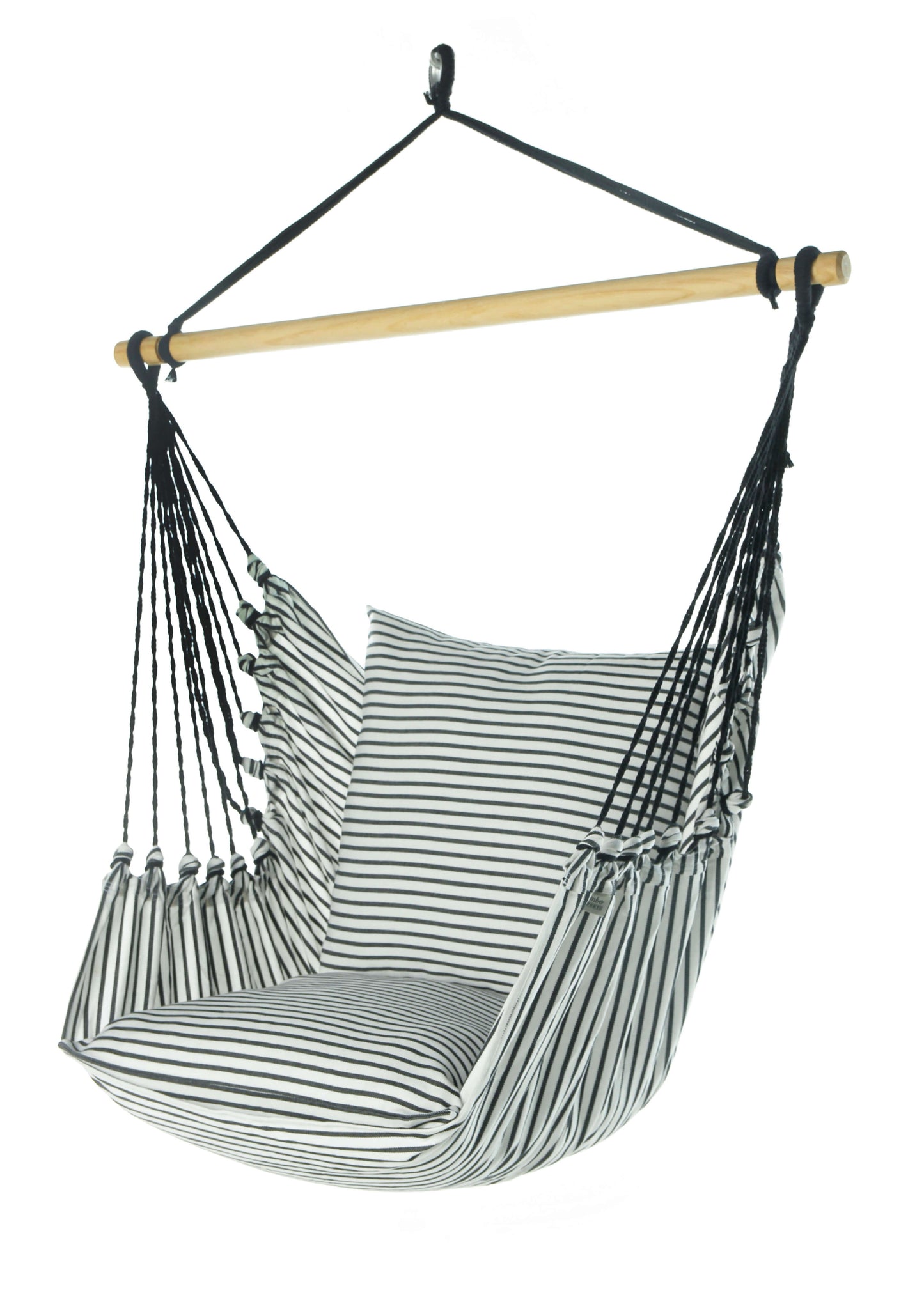 Striped Black and White Hammock Chair Swing | B&W