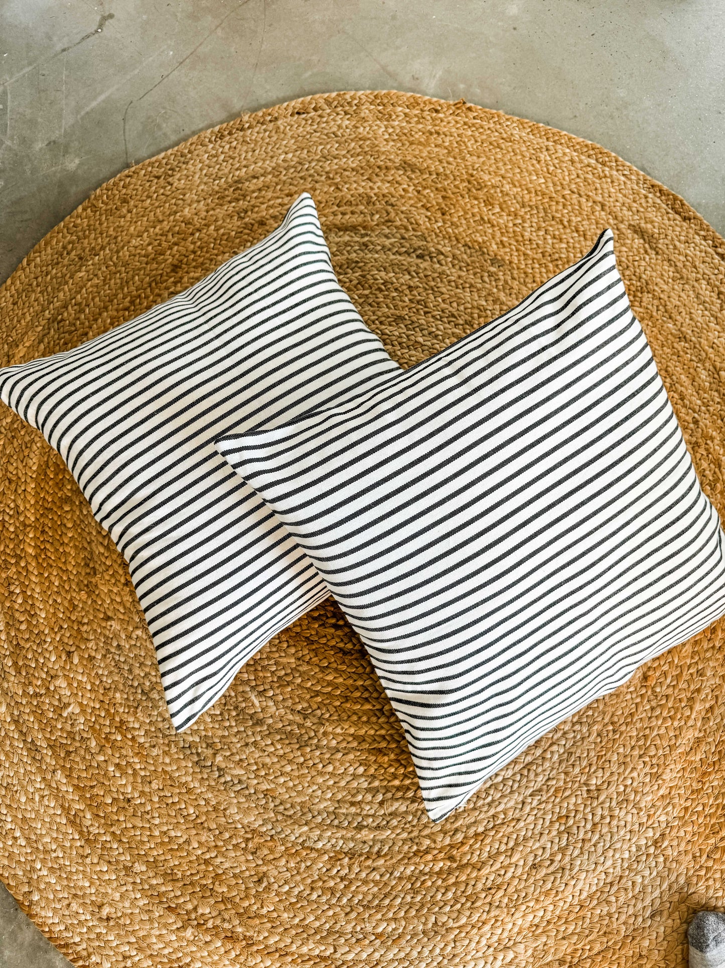 striped black and white pillow cushions for hammock