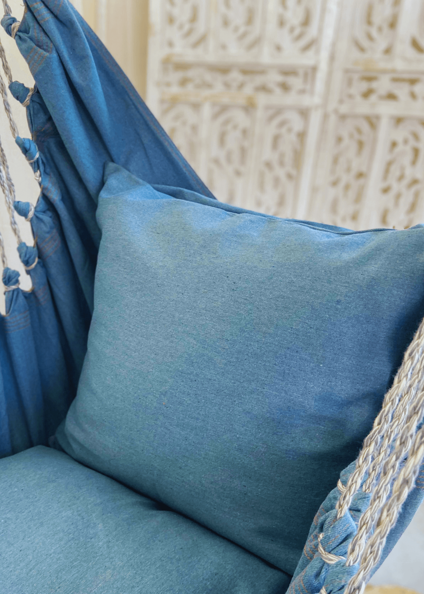 denim throw pillow cover