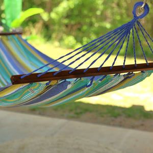cotton hammock with spreader bar