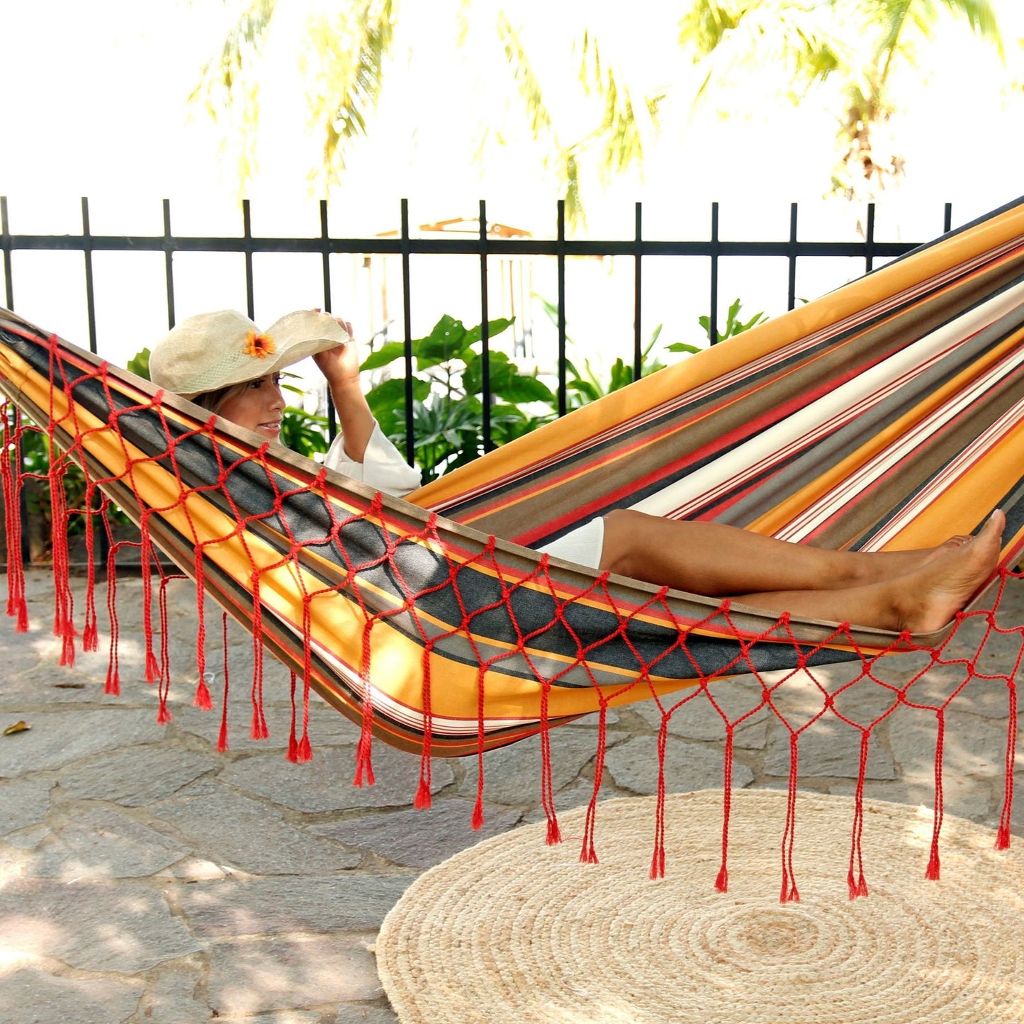 boho macrame hammock