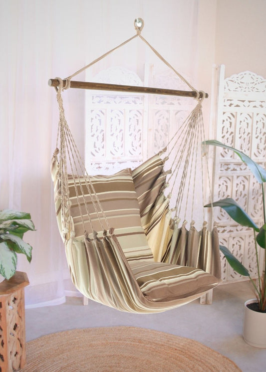 mocha brown hammock chair swing