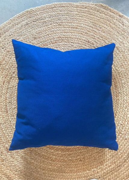 Solid Blue Throw Pillow Cover Large Royal Blue Pillow Cover Sham