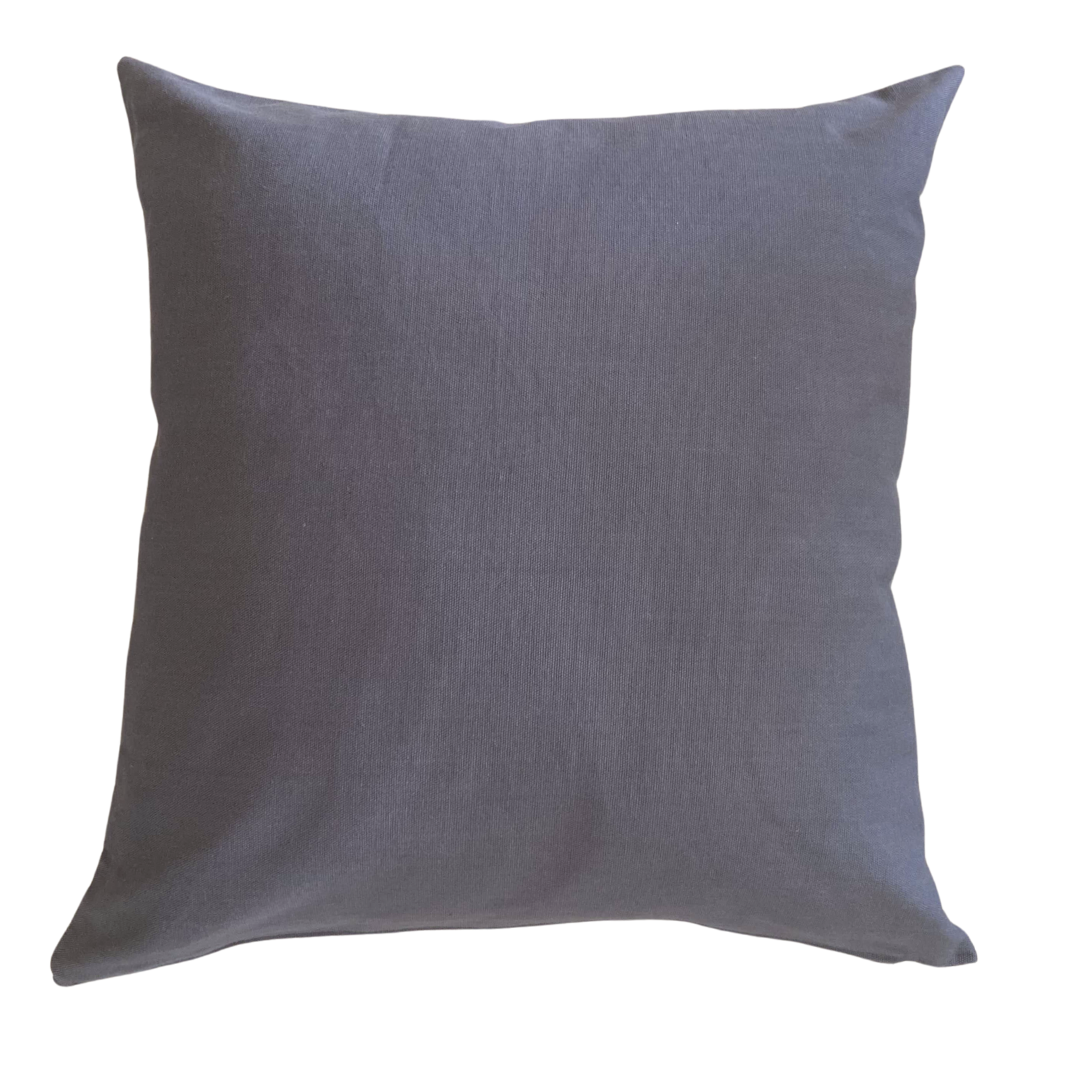 Smokey Gray Throw Pillow Cover