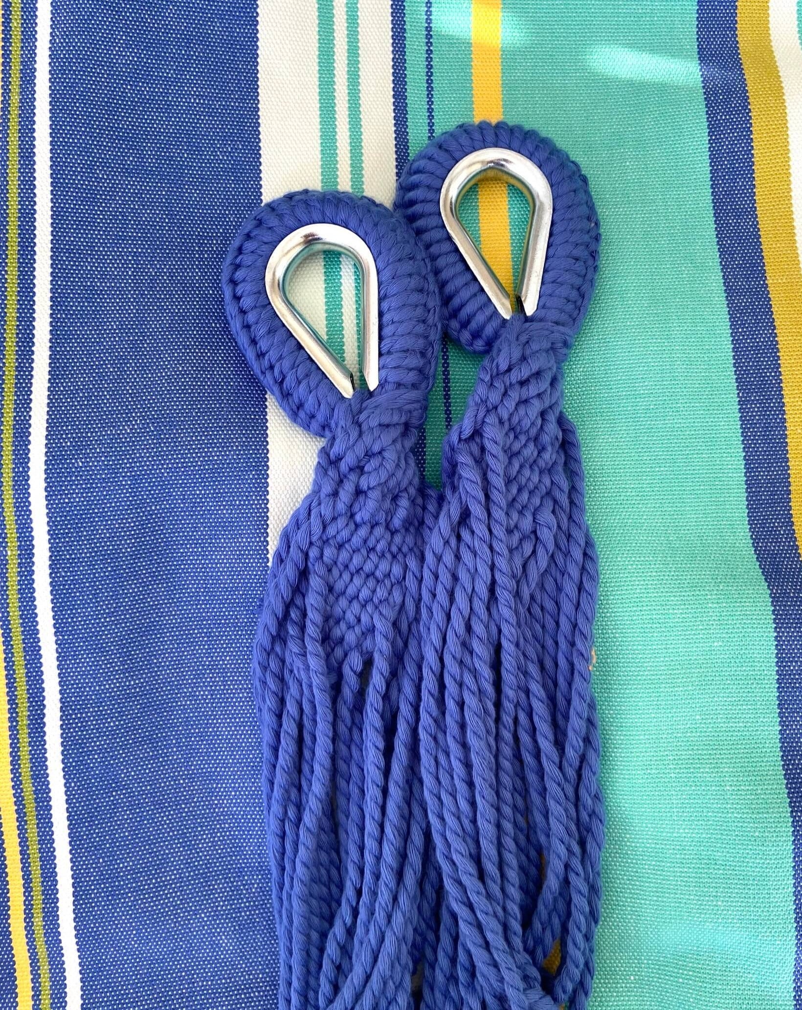  Blue Green Canvas Hammock