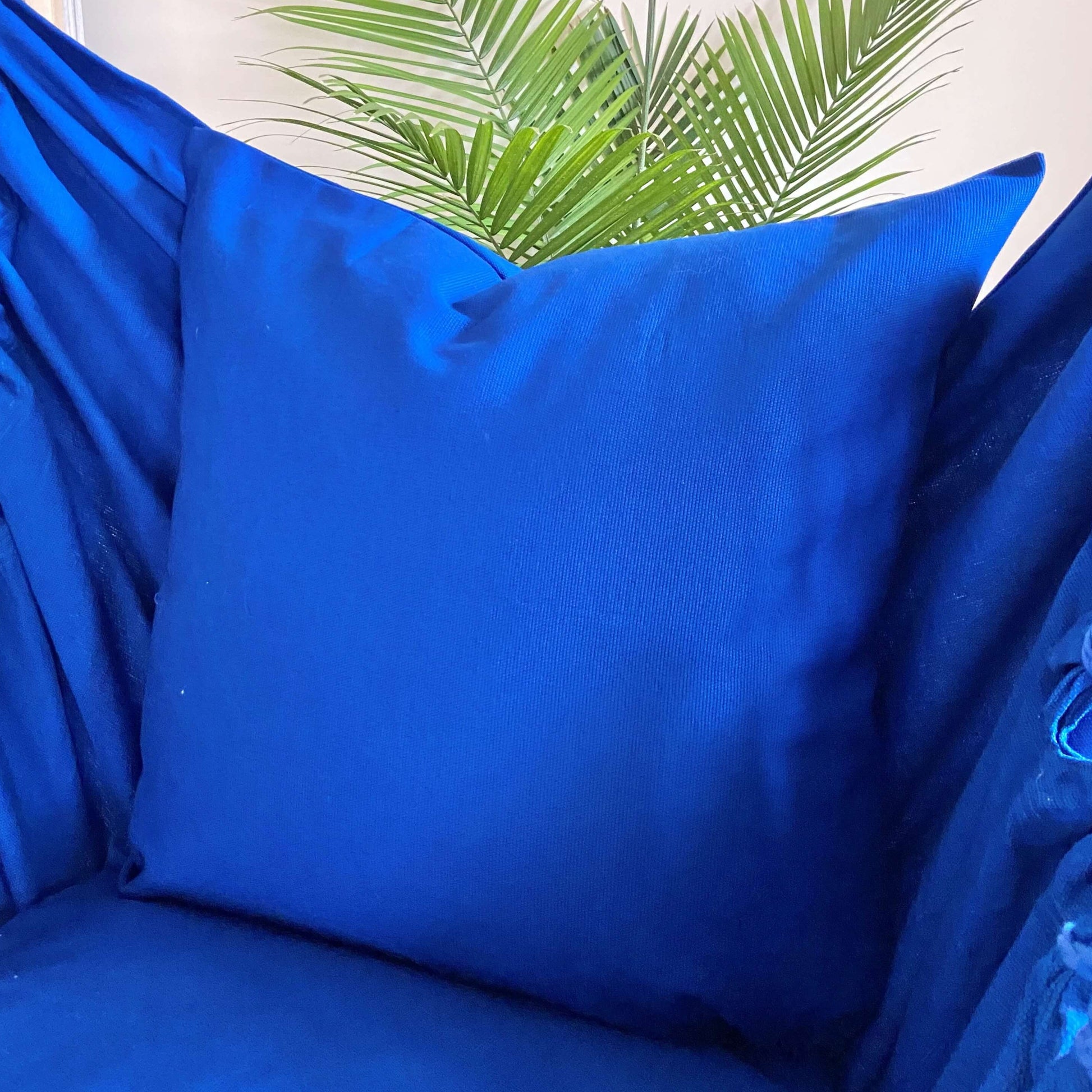 Blue  pillow for a Macrame Hanging Chair Hammock