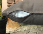 gray throw pillow cover 