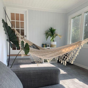 Macrame Fringe Hammock 