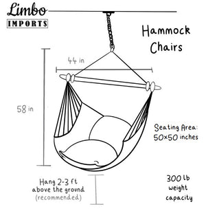 Black Crochet Hammock Swing Chair