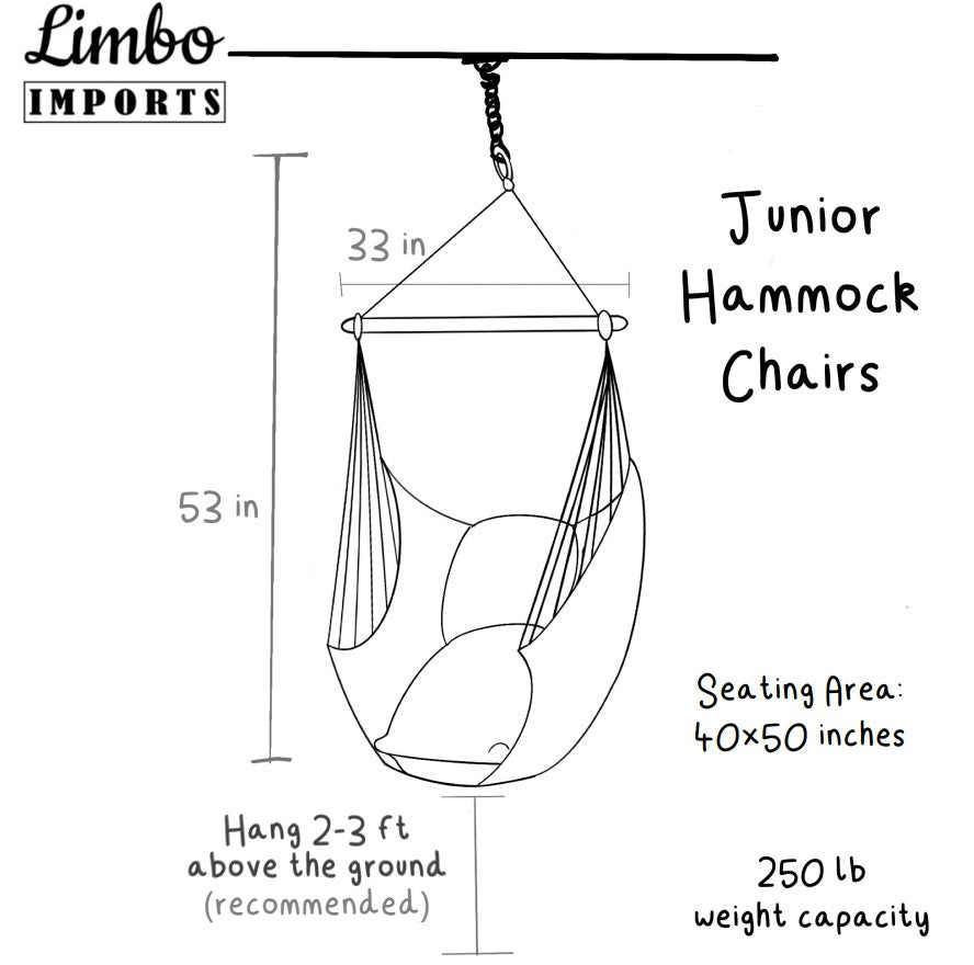 Boho Hammock Chair Swing  Tassel Fringe Lily Hanging Chair – Limbo Imports  Hammocks