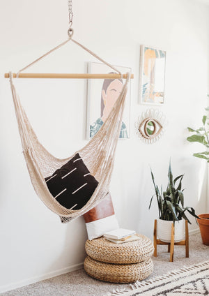  woven macrame hammock chair