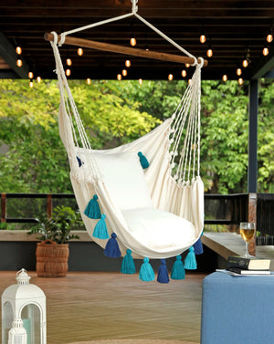 tassel macrame hammock swing chair