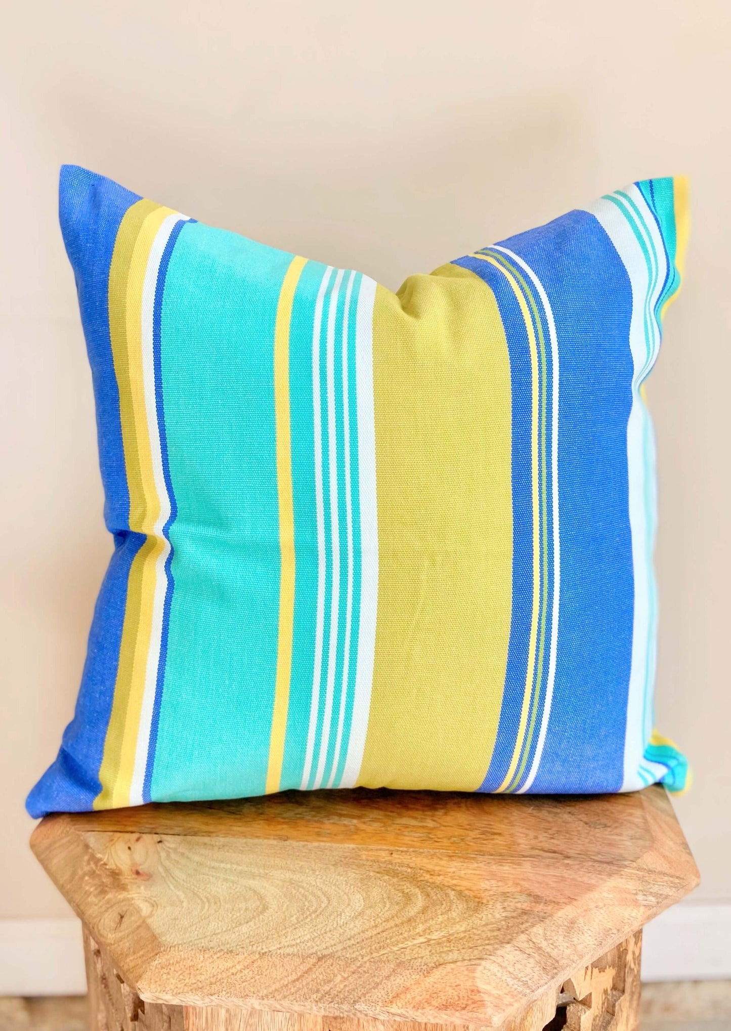  Blue Green Canvas  Pillow Cover