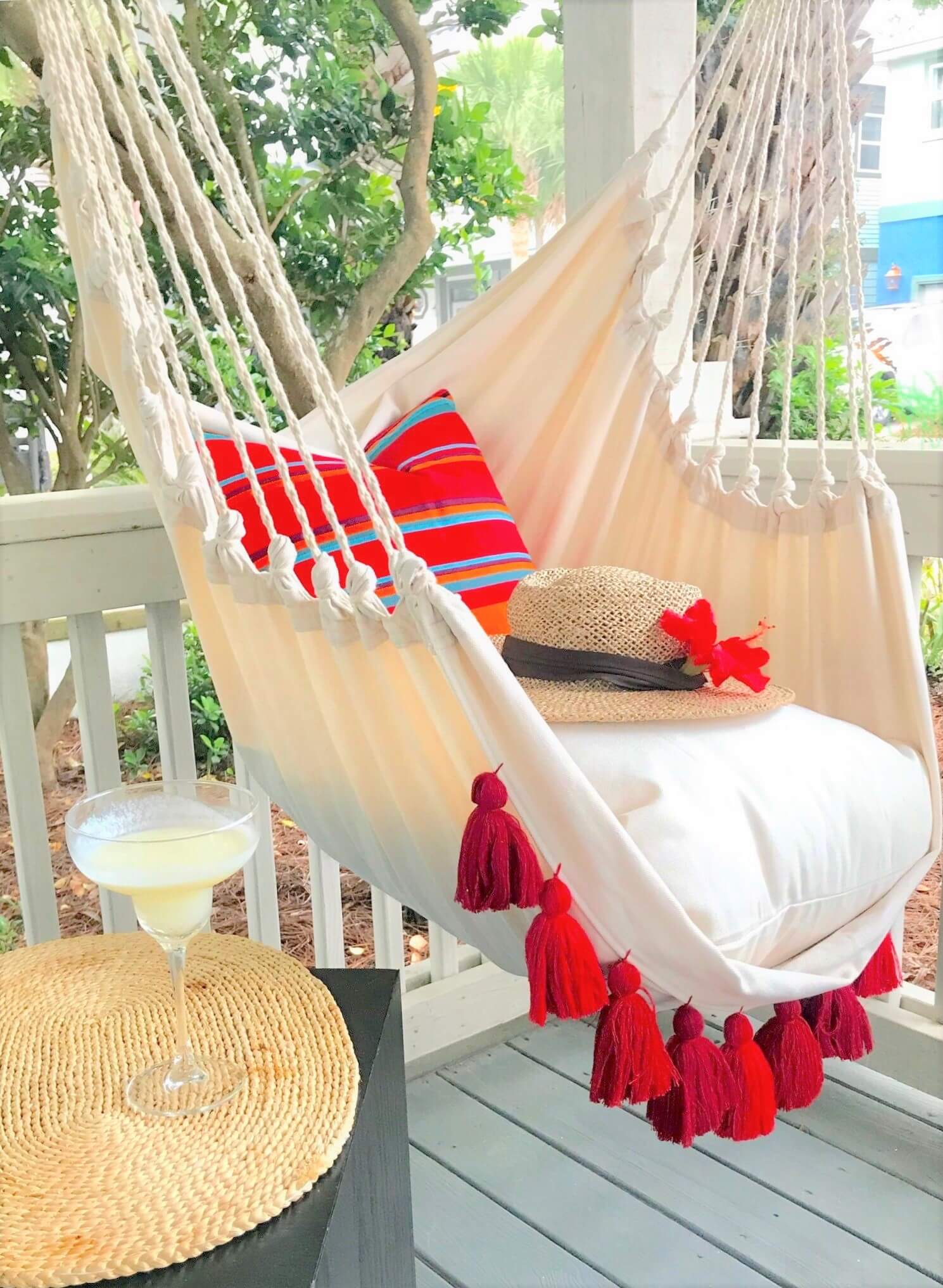 Macrame Hammock with Tassels