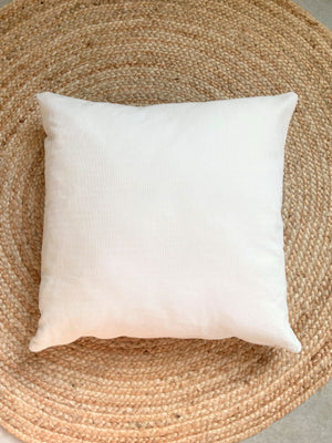 white cotton pillow cover
