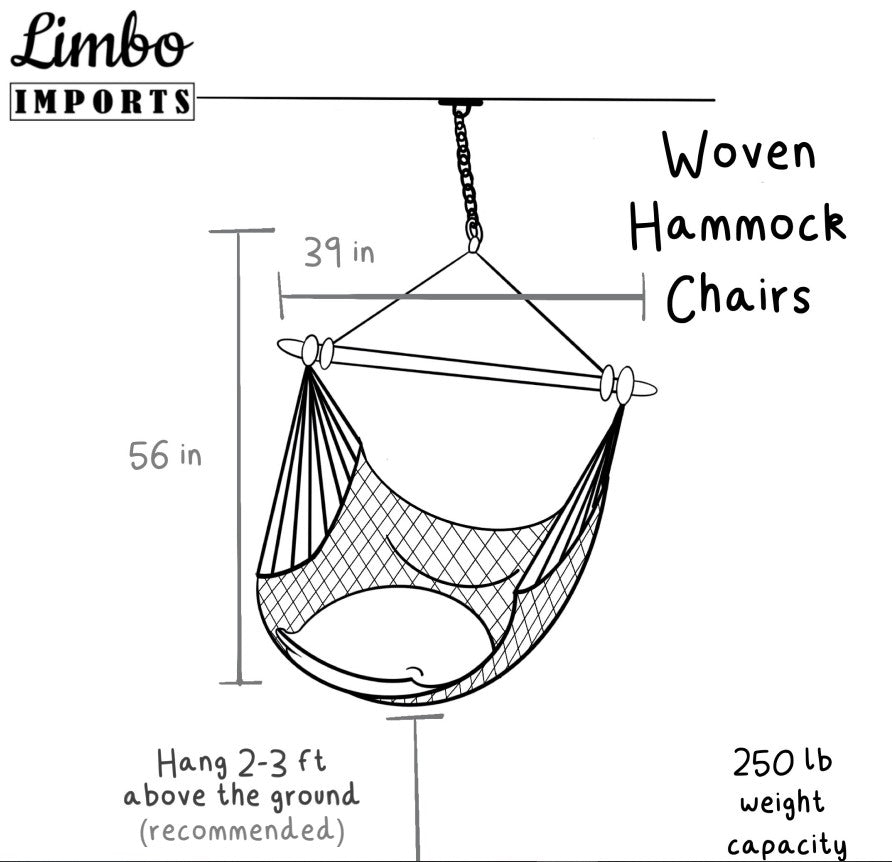 black macrame woven hammock swing chair 
